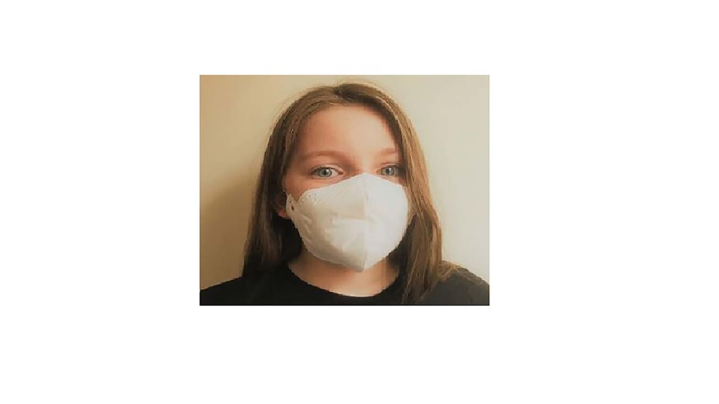 FM1545H-II Austins White Polypropylene Reusable Face Mask for Sanitary, 135 x 160 mm