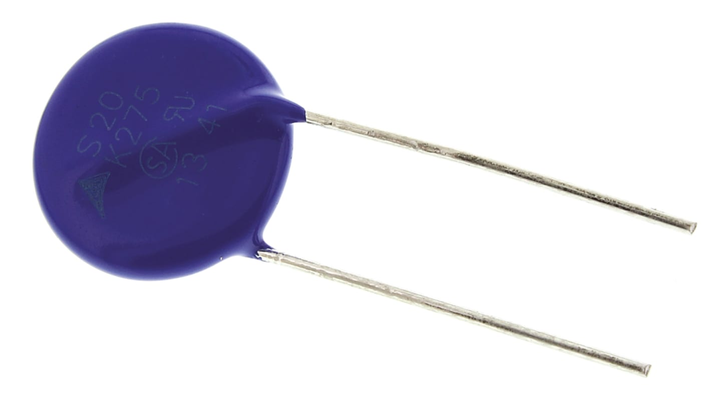 Varistore EPCOS, 275V c.a. max, 350V c.c. max, Ø 21.5mm, 710 Vclamp