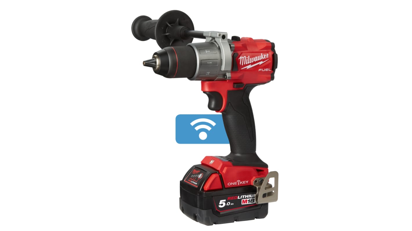 M18ONEPD2 502X Milwaukee Keyless 18V Cordless Hammer Drill Li Ion RS