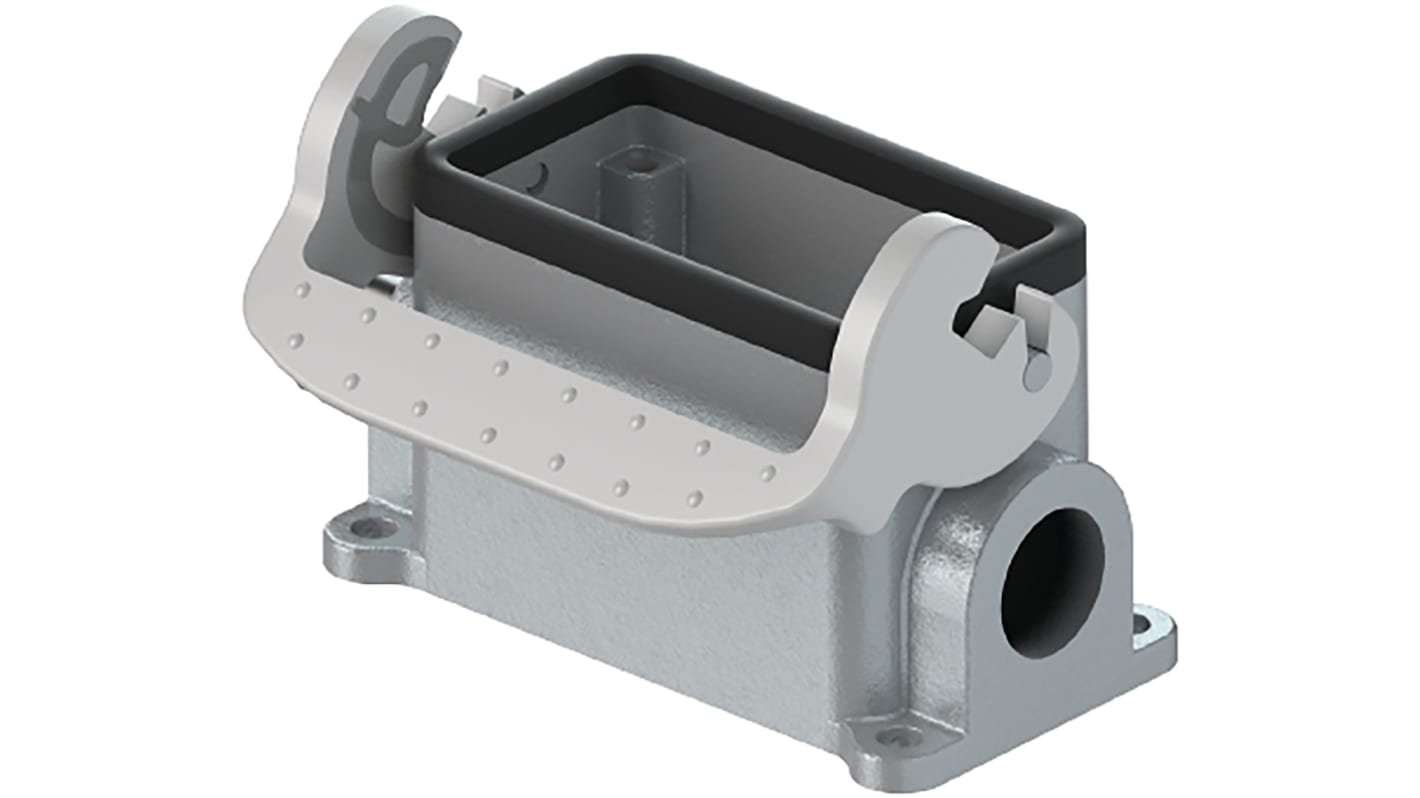 Wieland Bottom BAS GUT GM Heavy Duty Power Connector Housing, 6 Contacts, M20 Thread, Side Entry Revos BASIC Range