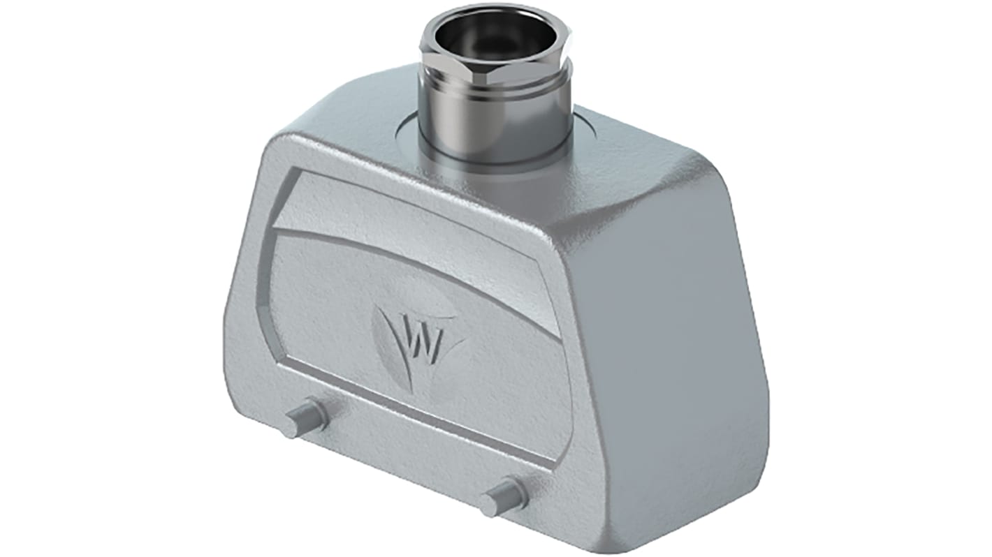 Wieland Hood BAS GOT GC Heavy Duty Power Connector Housing, 16 Contacts, M25 Thread, Top Entry Revos BASIC Range