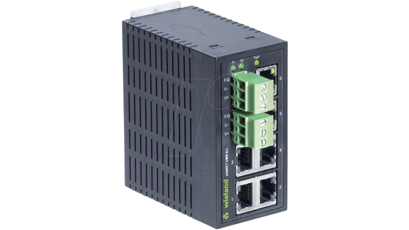 Wieland IP WIENET UMS 6-L Netzwerk Switch DIN-Schienenmontage 6-Port Unmanaged