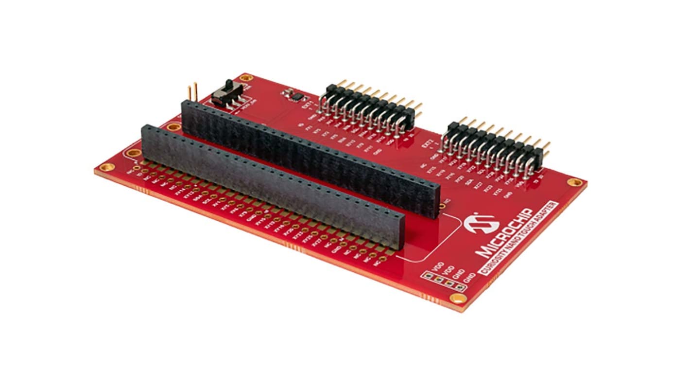 Microchip AC80T88A Adapter Board for use with To ease the connection between Curiosity Nano kits and Xplained Pro touch