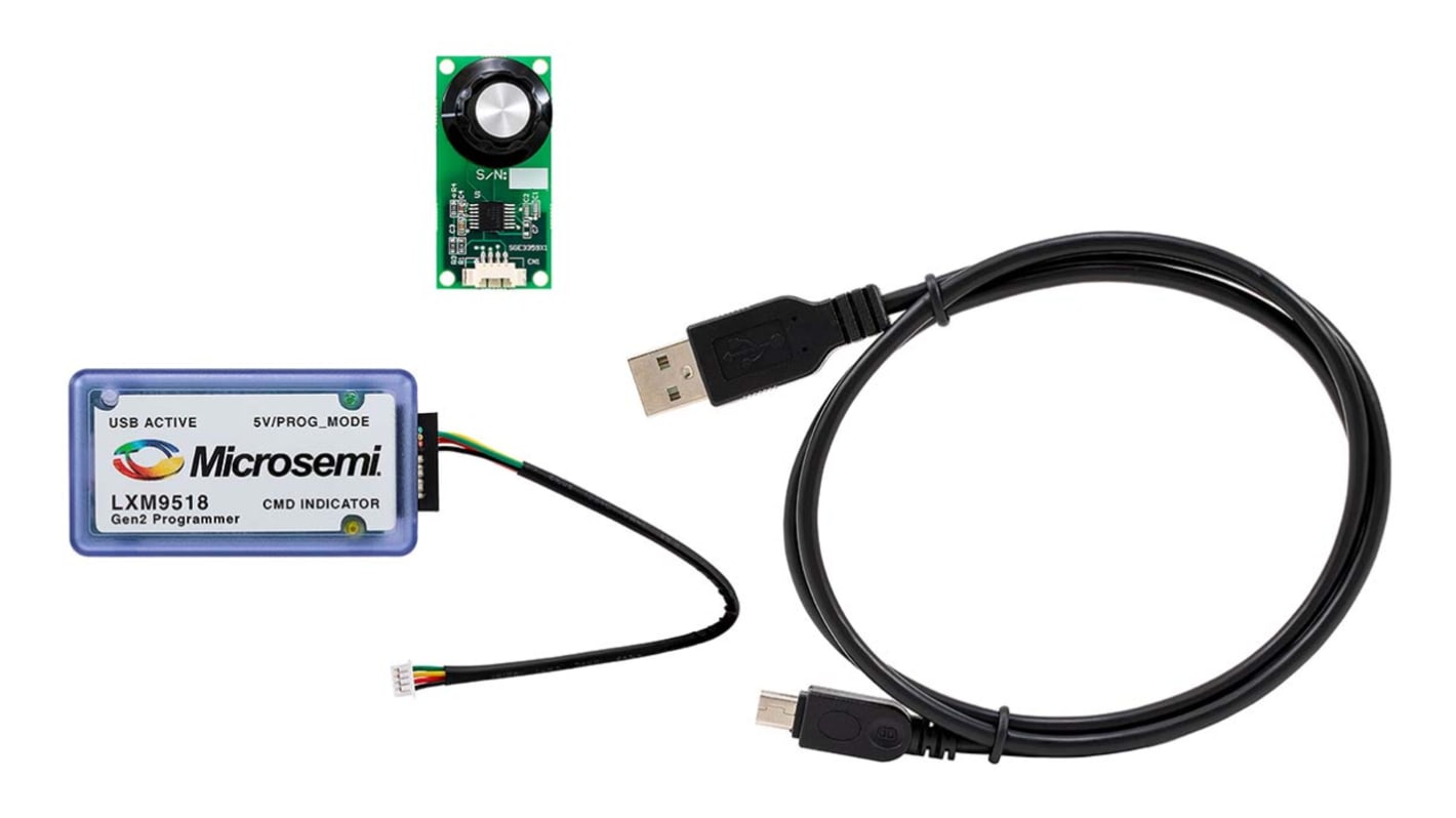 Microchip LX3302A Rotary Evaluation Kit for LX3302A For interfacing to and managing of inductive position sensors