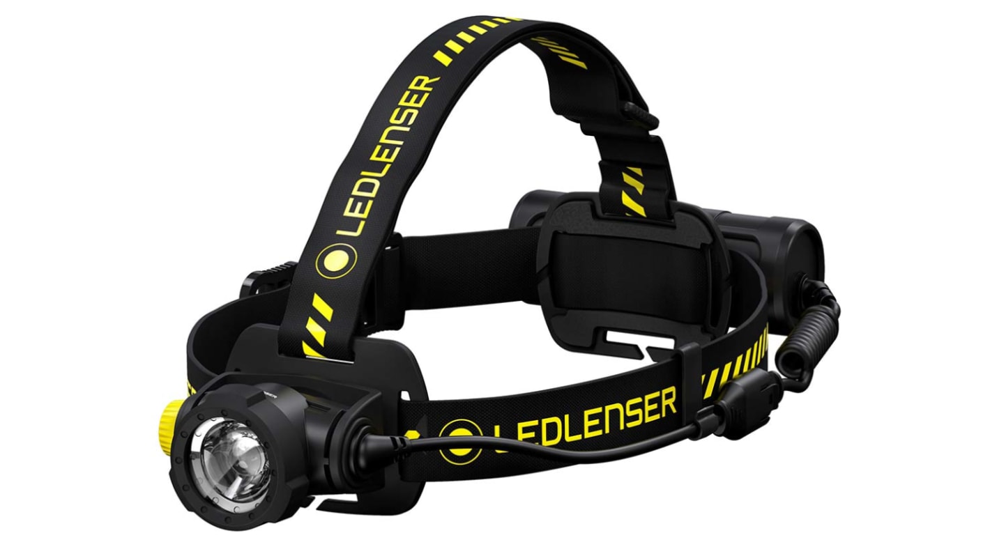 LEDLENSER LED充电头灯, 1000 lm, 250 m射程, 3.7 V 4800 mAh 锂离子电池电池, H7R WORK