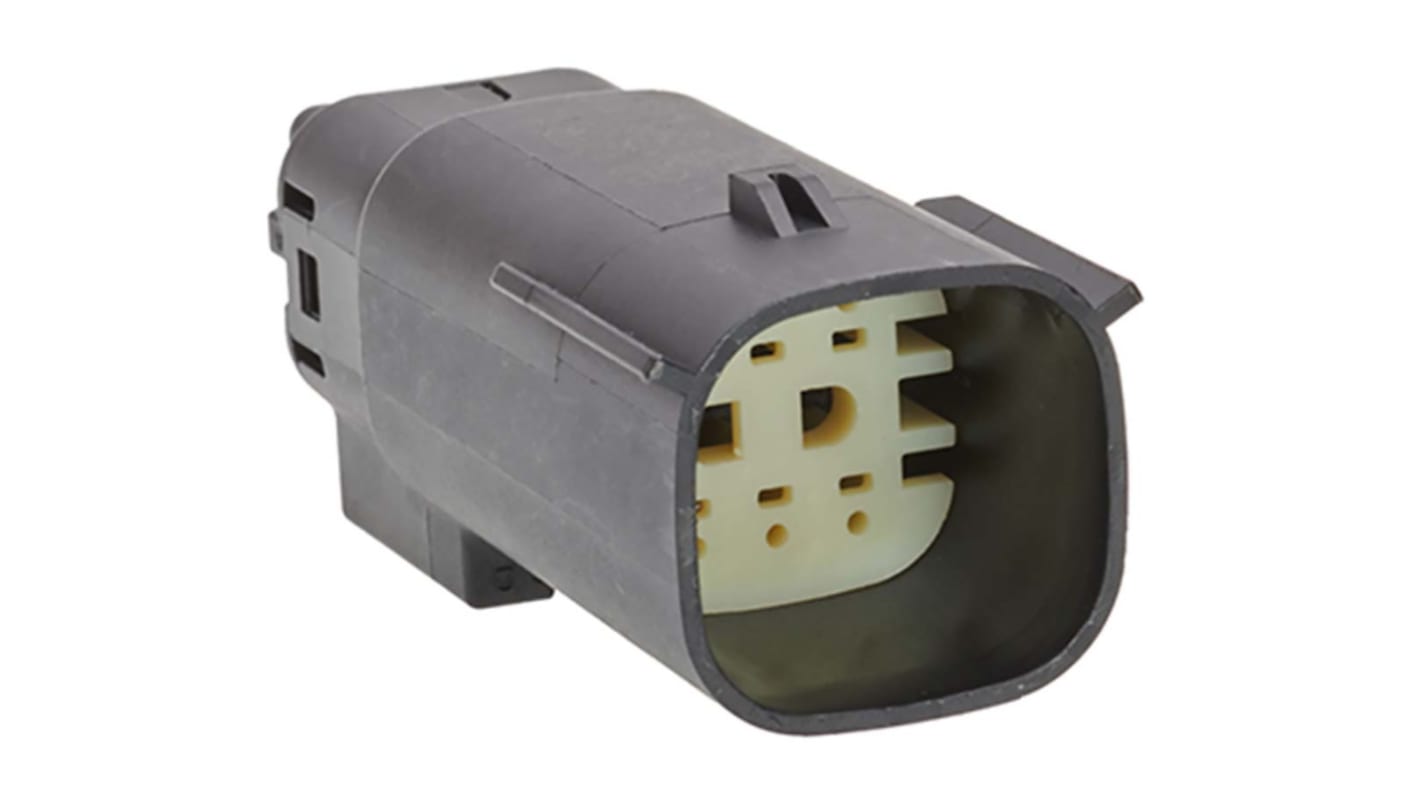 Molex, MX150 Automotive Connector Plug Cable Mount 6 Way, Solder Termination 33482-3601