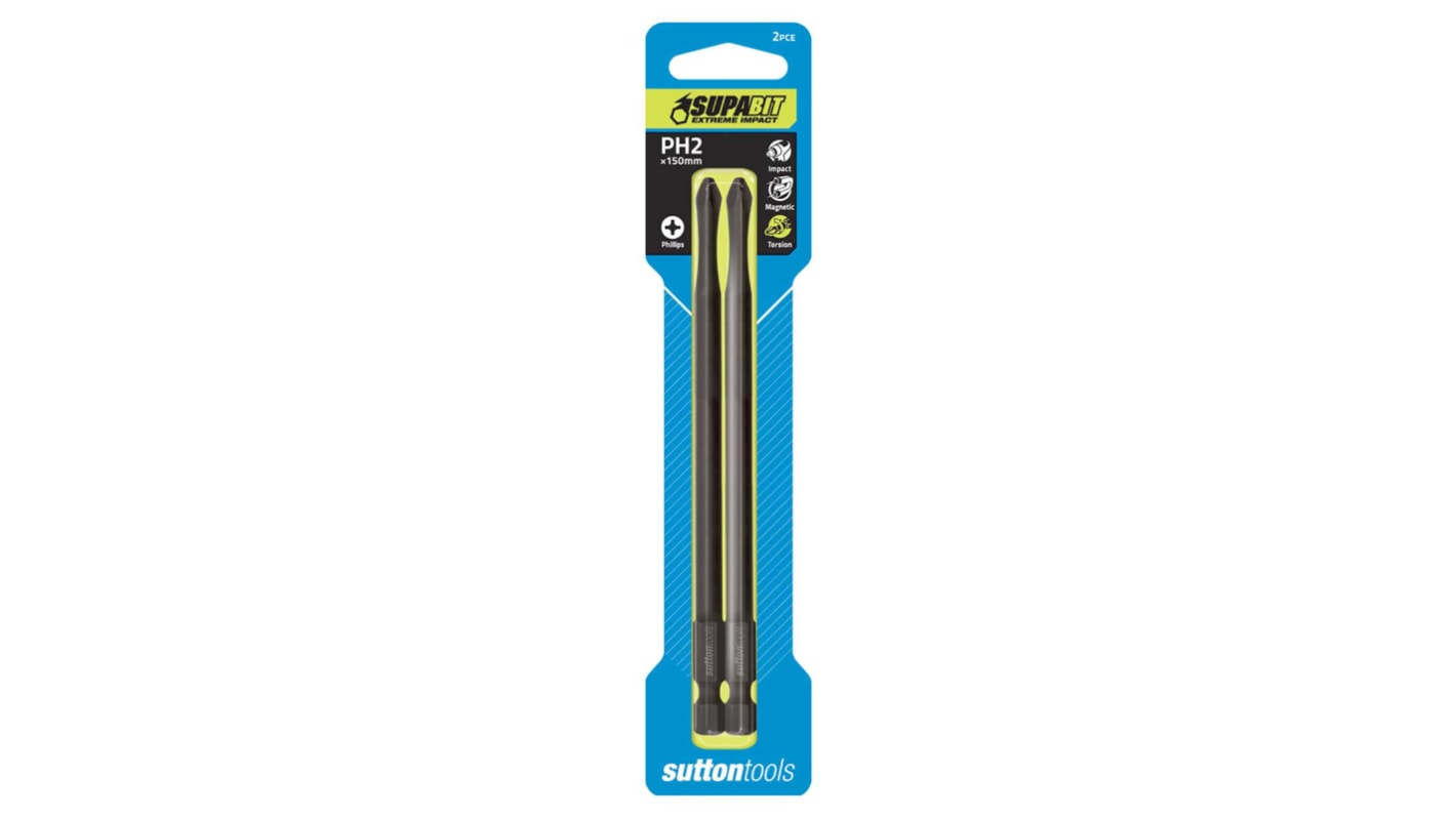 Sutton Tools Phillips Screwdriver Bit, 2.3 mm Tip