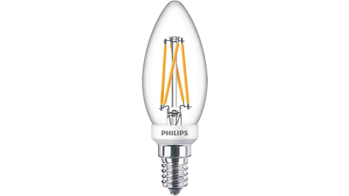 Philips Classic E14 GLS LED Bulb 3.5-25 W(25W), 2700 → 2200K, Warm White, B35 shape