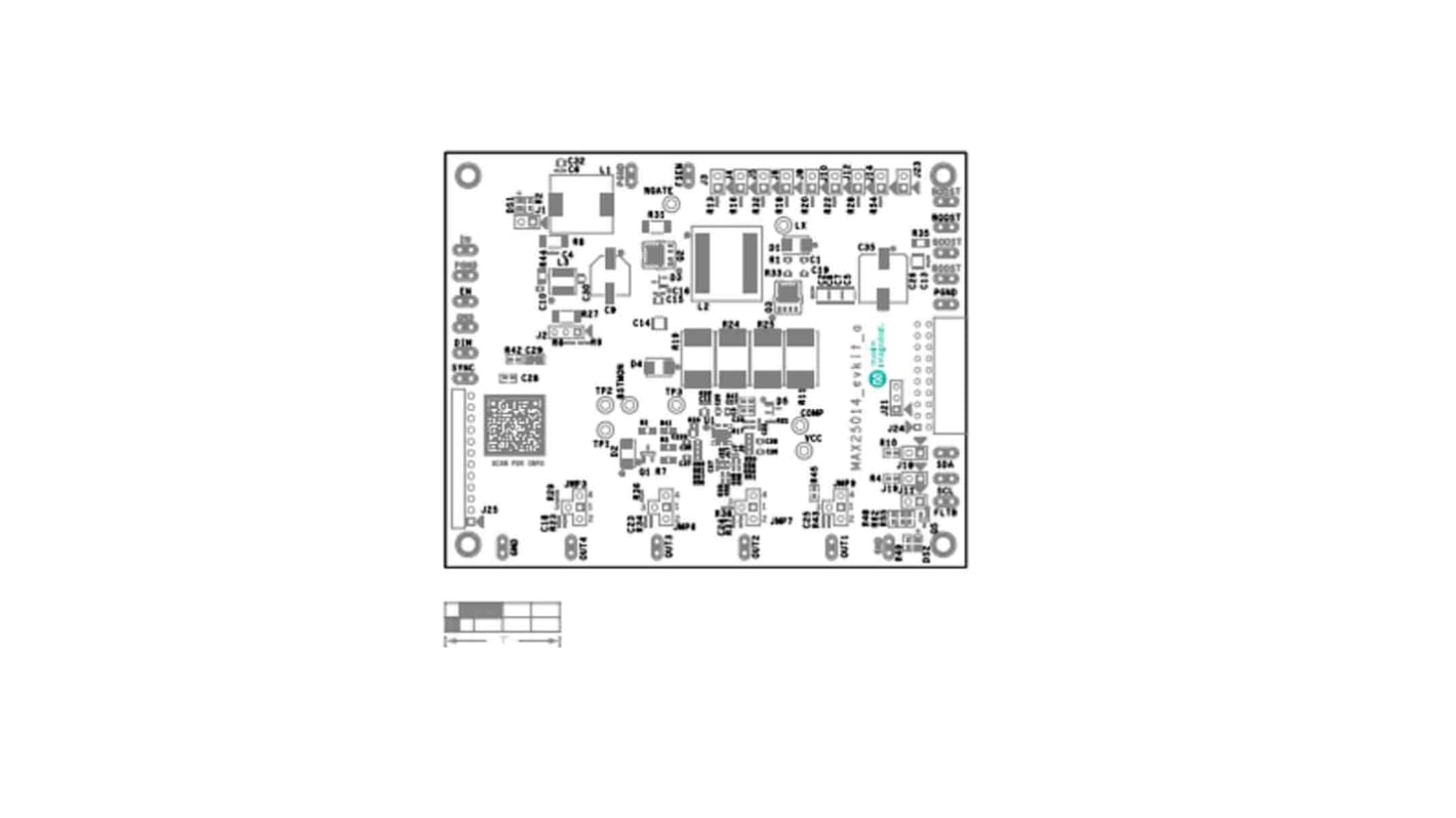 Kit de evaluación Controlador de impulso Maxim Integrated MAX25014 Evaluation Kit - MAX25014EVKIT#