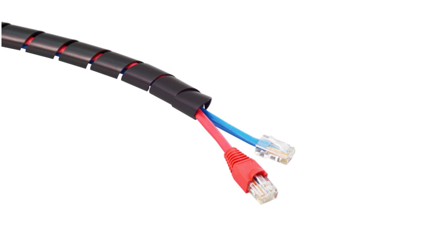 RS PRO Spiral Wrap, I.D 6mm Polyethylene