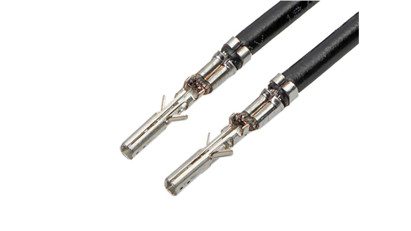 Molex Crimped Wire, 225mm, 18AWG, Black