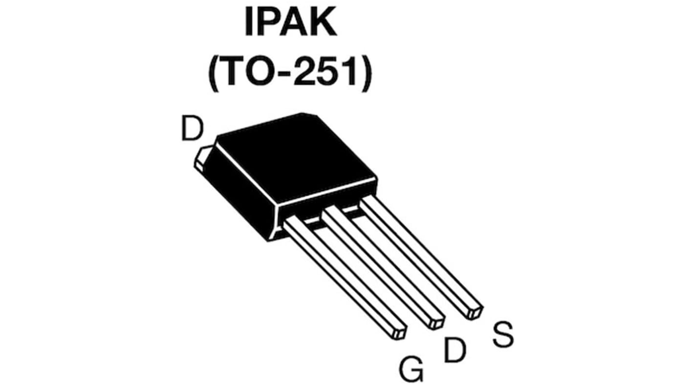 Vishay SiHU5N80AE N-Channel MOSFET, 4.4 A, 800 V, 3-Pin IPAK SIHU5N80AE-GE3