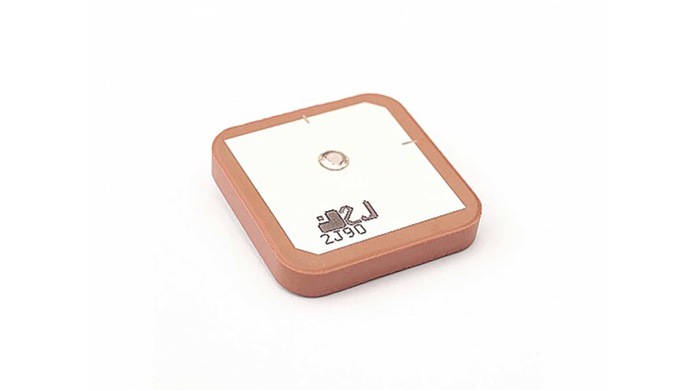 2J Antenna 盖板天线 SMT天线, 支持2G (GSM/GPRS), 3G (UTMS), 4G (LTE), 5.1dBi增益, 尺寸25 x 25 x 4mm