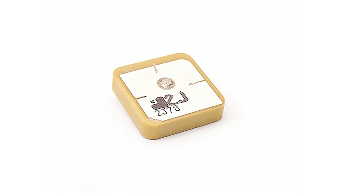2J Antenna 盖板天线 SMT天线, 支持GPS, 4.2dBi增益, 尺寸18 x 18 x 4mm