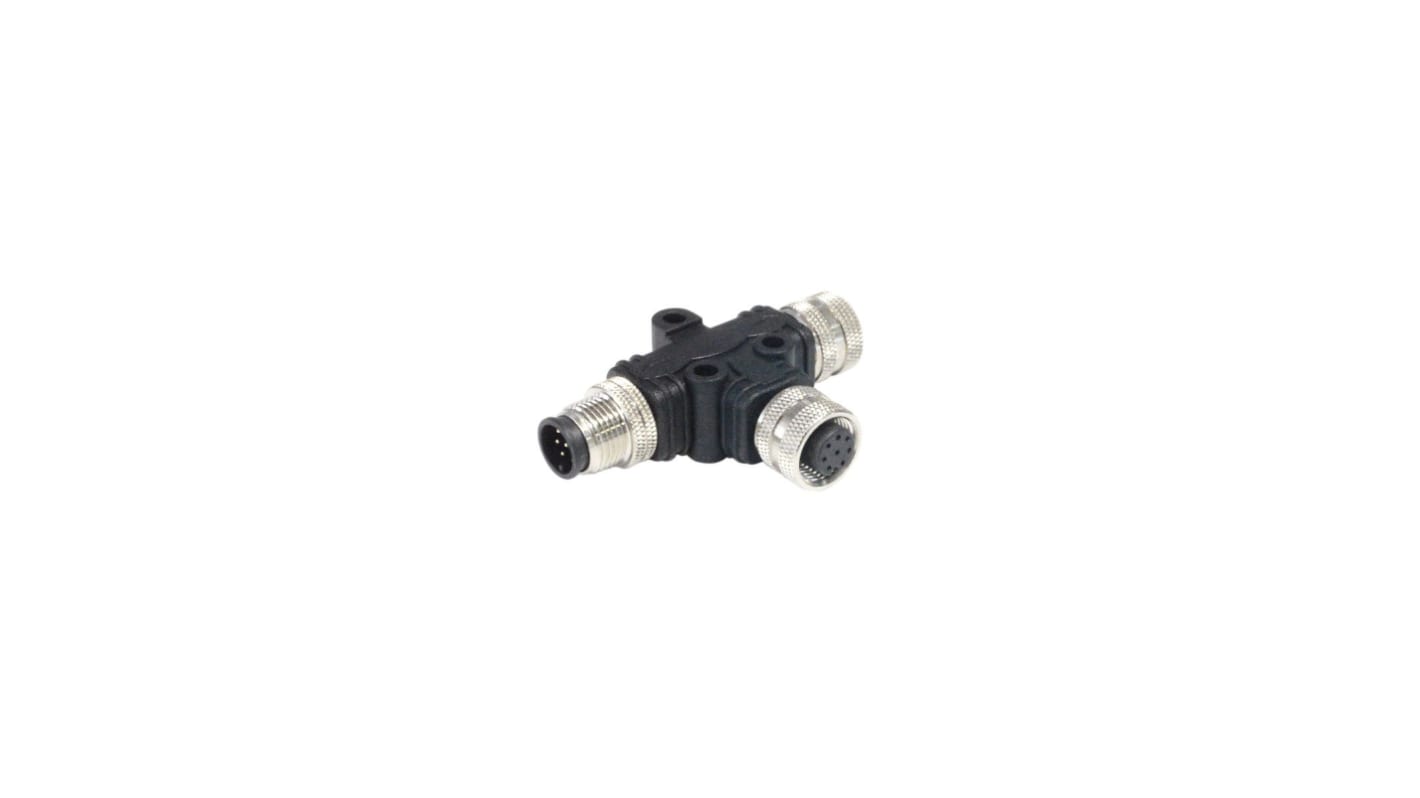 Bulgin Rundsteckverbinder Adapter, Female-polig, Buchse, M12, 1 Ports, 12-polig / Stecker