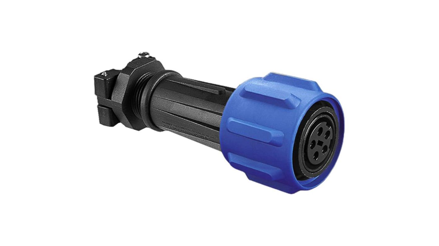 Bulgin Circular Connector, 4 Contacts, Cable Mount, Socket, Female, IP68, Buccaneer 900 Series