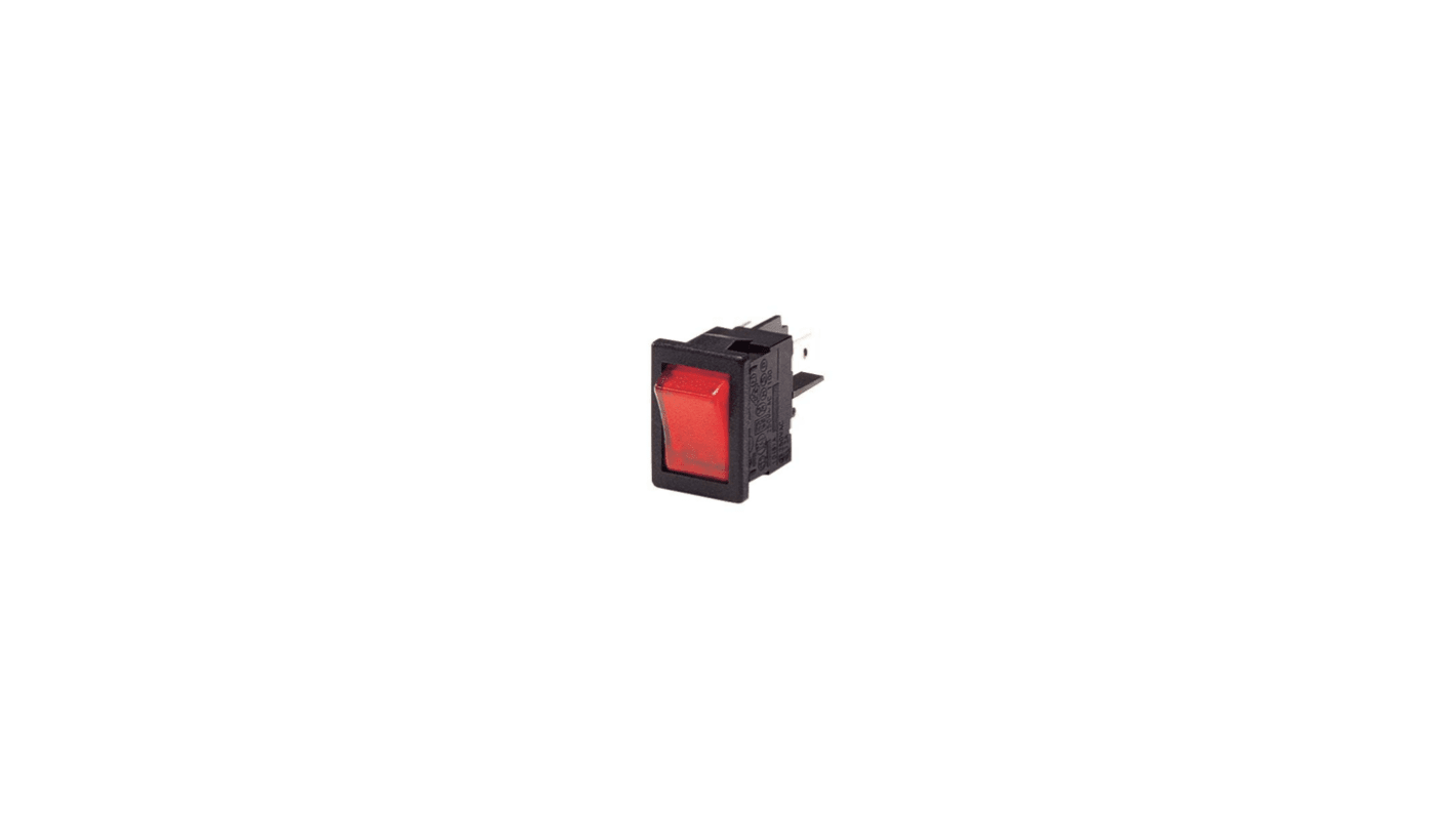 Bulgin SPST, On-Off Rocker Switch Panel Mount