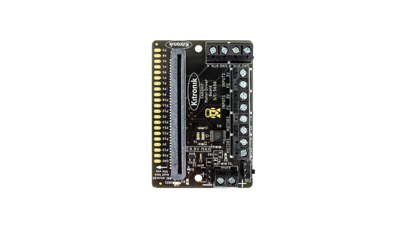 Kitronik Kitronik 紧凑型电机驱动板，适用于 BBC micro:bit, Micro:bit附加组件