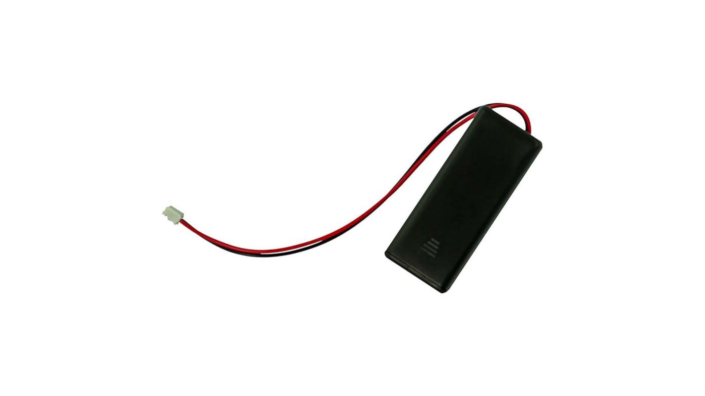 2x AAA Battery Box With Switch and JST Connector