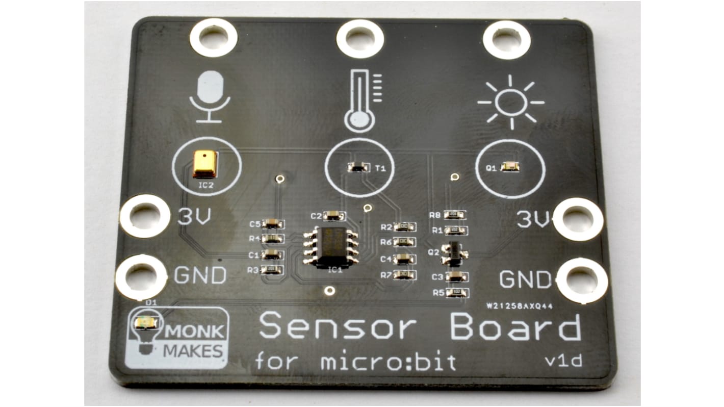 Monk Makes Sensor For micro:bit Humidity, Temperature Sensor Board for V1F micro:bit