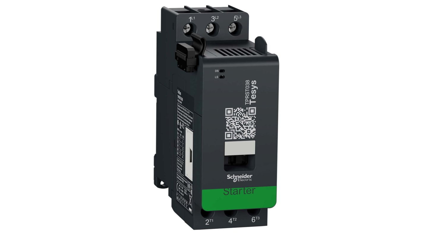 Démarreur DOL Direct, 1, 3 Schneider Electric TeSys Island TPRST, 18,5 kW 480 V, 690 V. 38 A, 40 A.