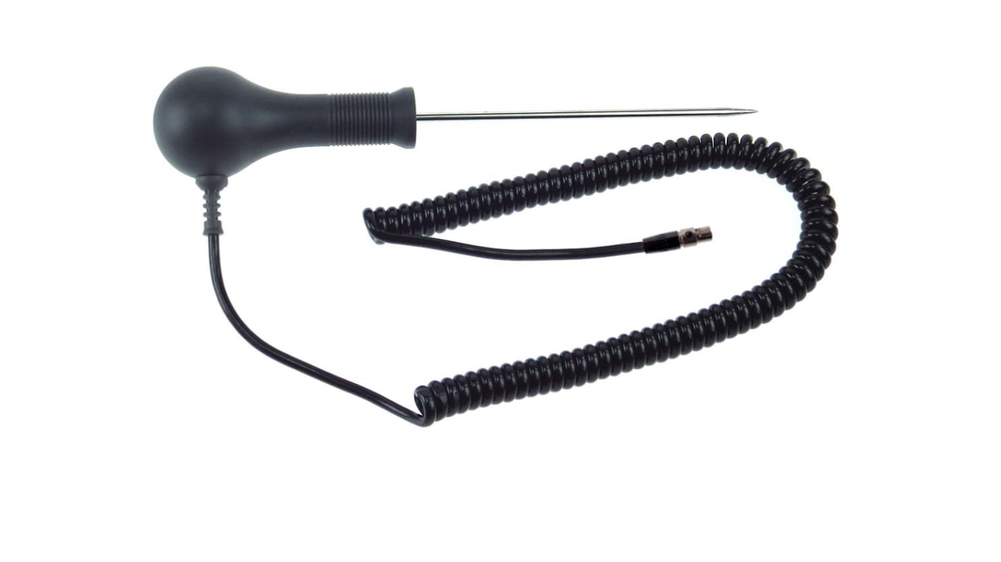 RS PRO PT100 Needle Insertion Temperature Probe, 115mm Length, 3.3mm Diameter, 500 °C Max