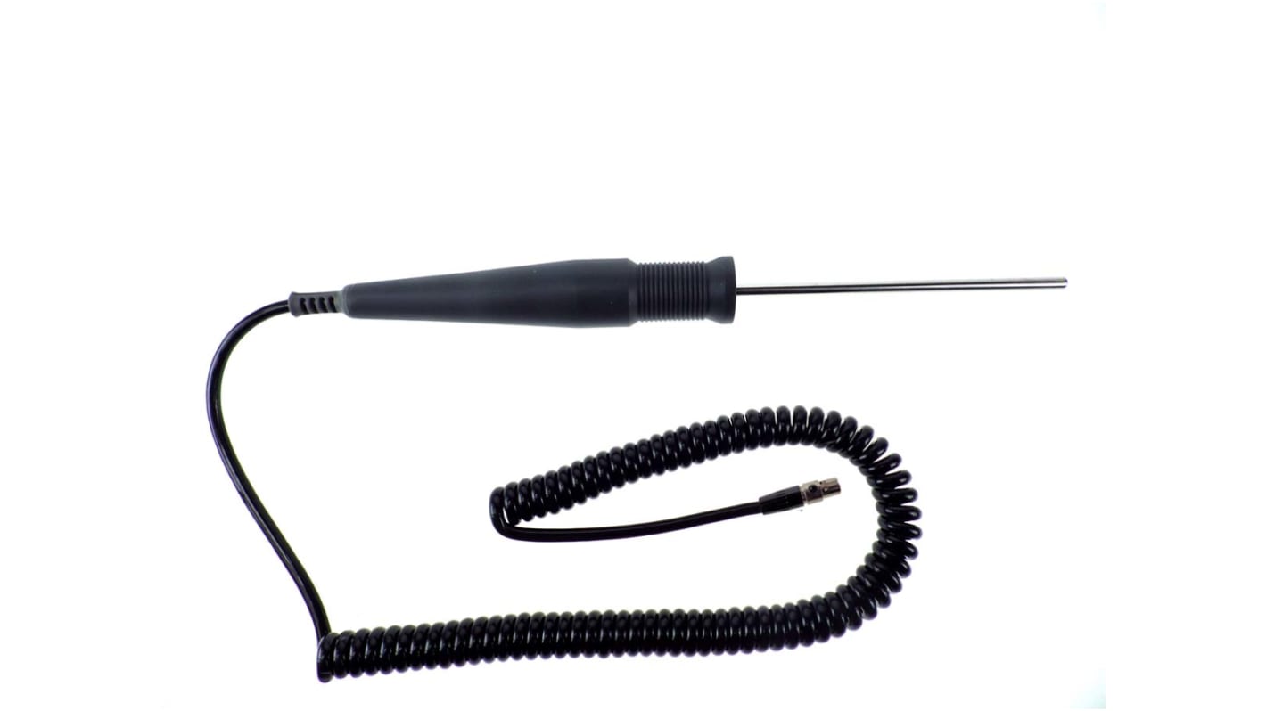 RS PRO PT100 Domed General Purpose Temperature Probe, 100mm Length, 4mm Diameter, 500 °C Max