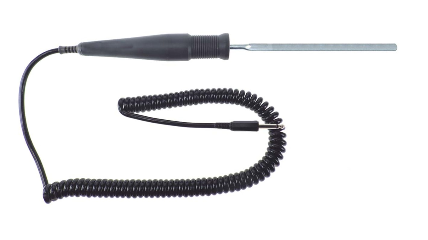 RS PRO NTC插入式温度探头, 最大可测150 °C, Φ85 x 3 x 5mm x 100mm长, 2m线长, ±0.2 °c （±0.15% ）精度
