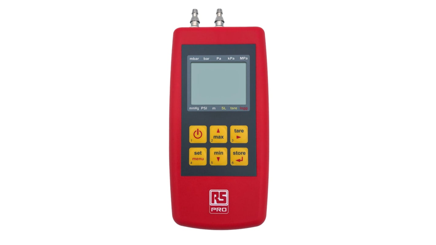 Manometr 5mbar RS PRO ±0.3 % FS ATEX RS 3161-002-00-EX Różnicowy