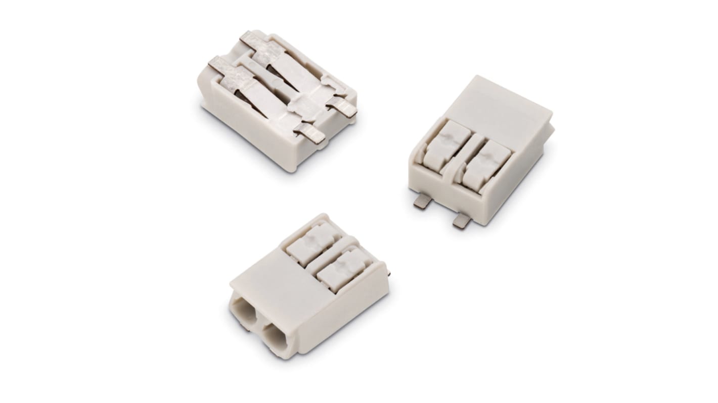 Wurth Elektronik WR-LECO Series Right Angle Surface Mount PCB Socket, 2-Contact, 1-Row, 4 Pitch, SMT Termination