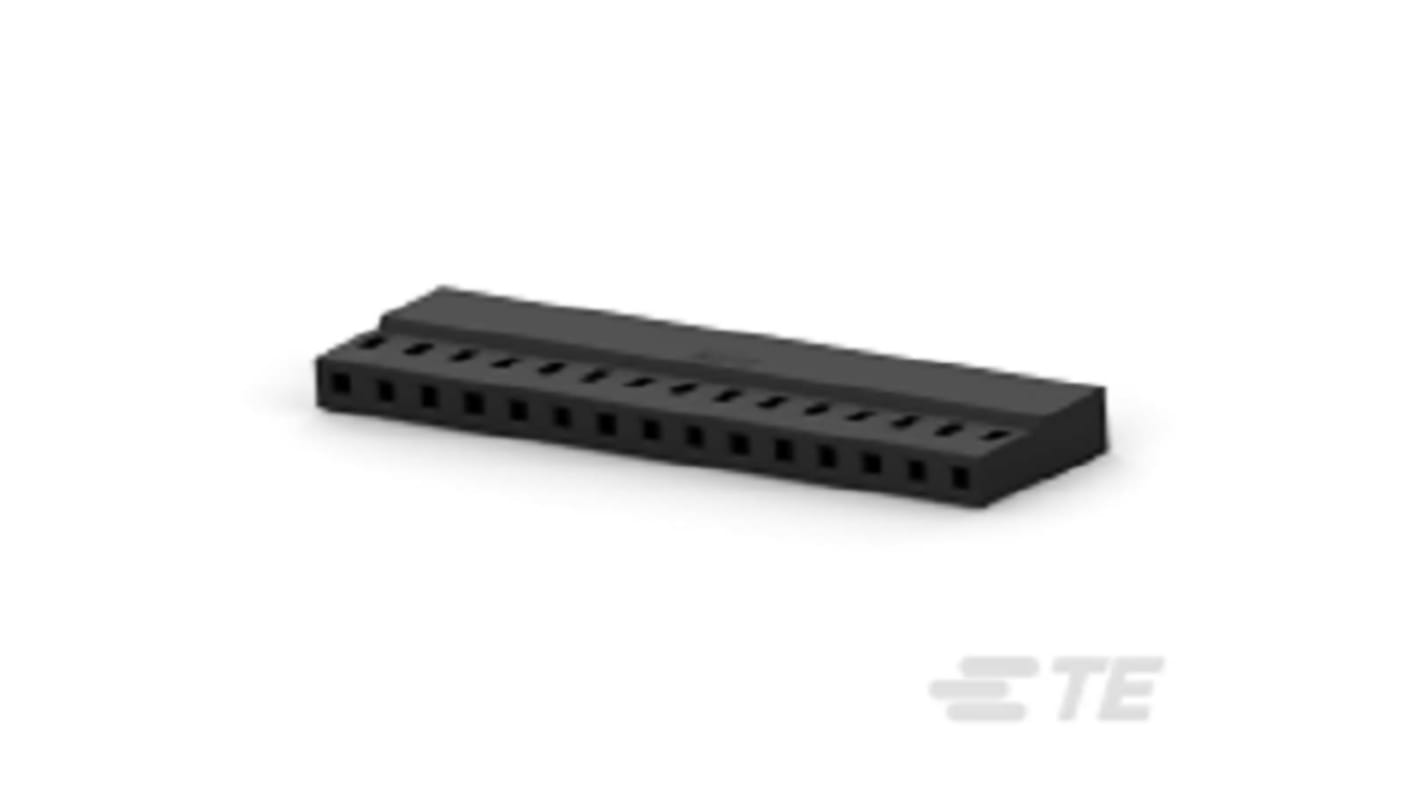 TE Connectivity, AMPMODU Female PCB Connector Housing, 2mm Pitch, 15 Way, 1 Row