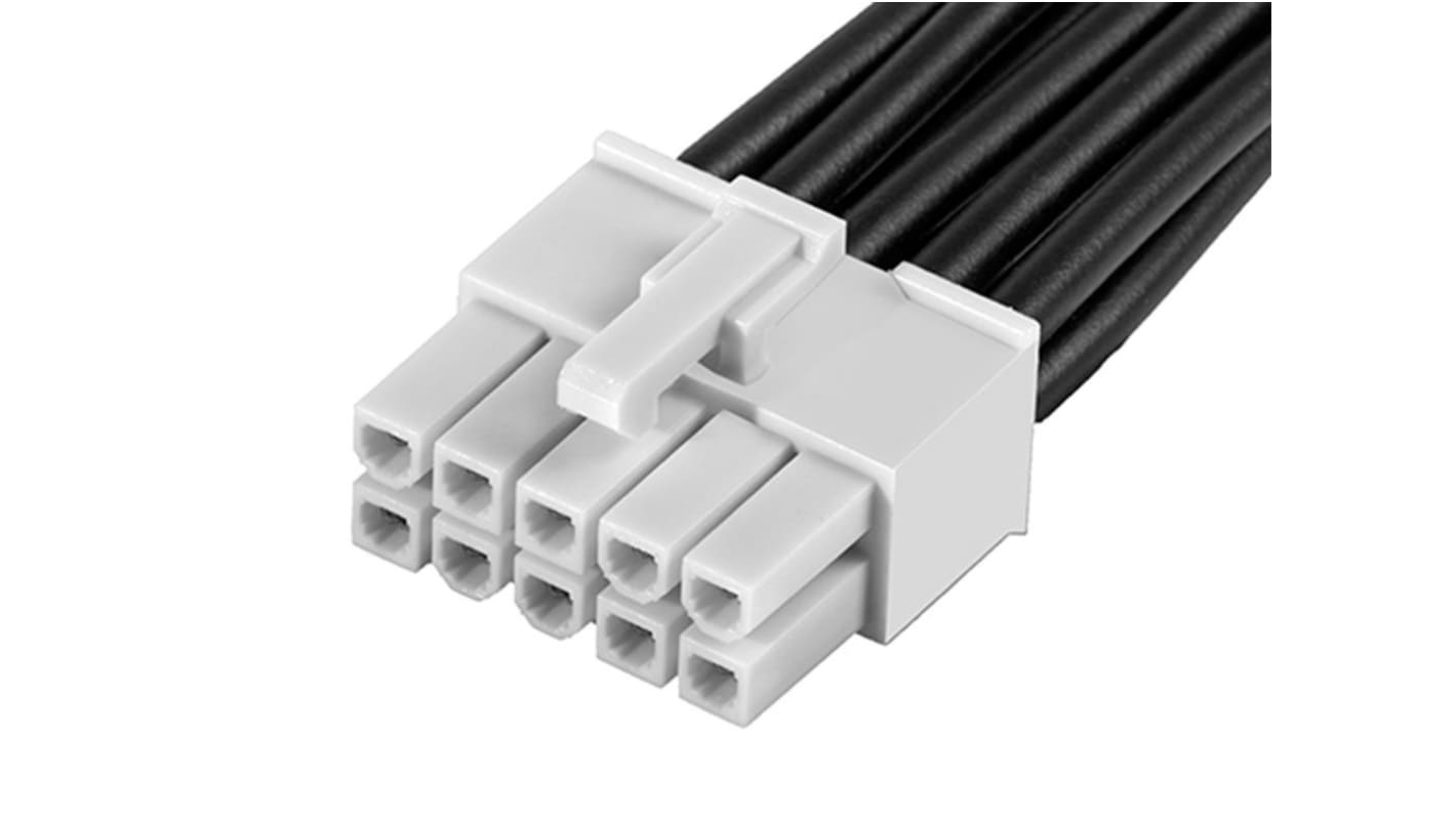 Molex 10 Way Female Mini-Fit Jr. to 10 Way Female Mini-Fit Jr. Wire to Board Cable, 300mm