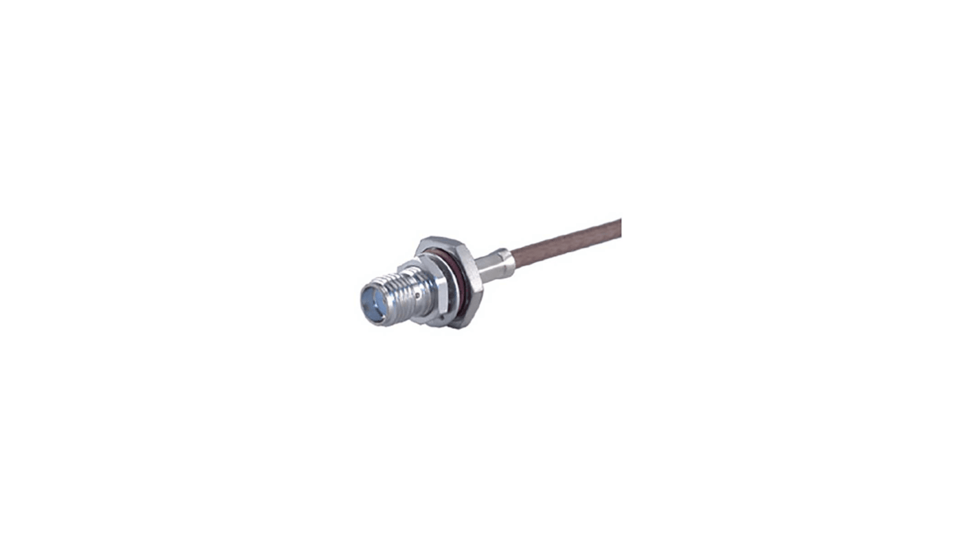 Huber+Suhner 24_SMA-50-2-46/133_NH Series, Jack Cable Mount SMA Connector, Crimp Termination, Straight Body