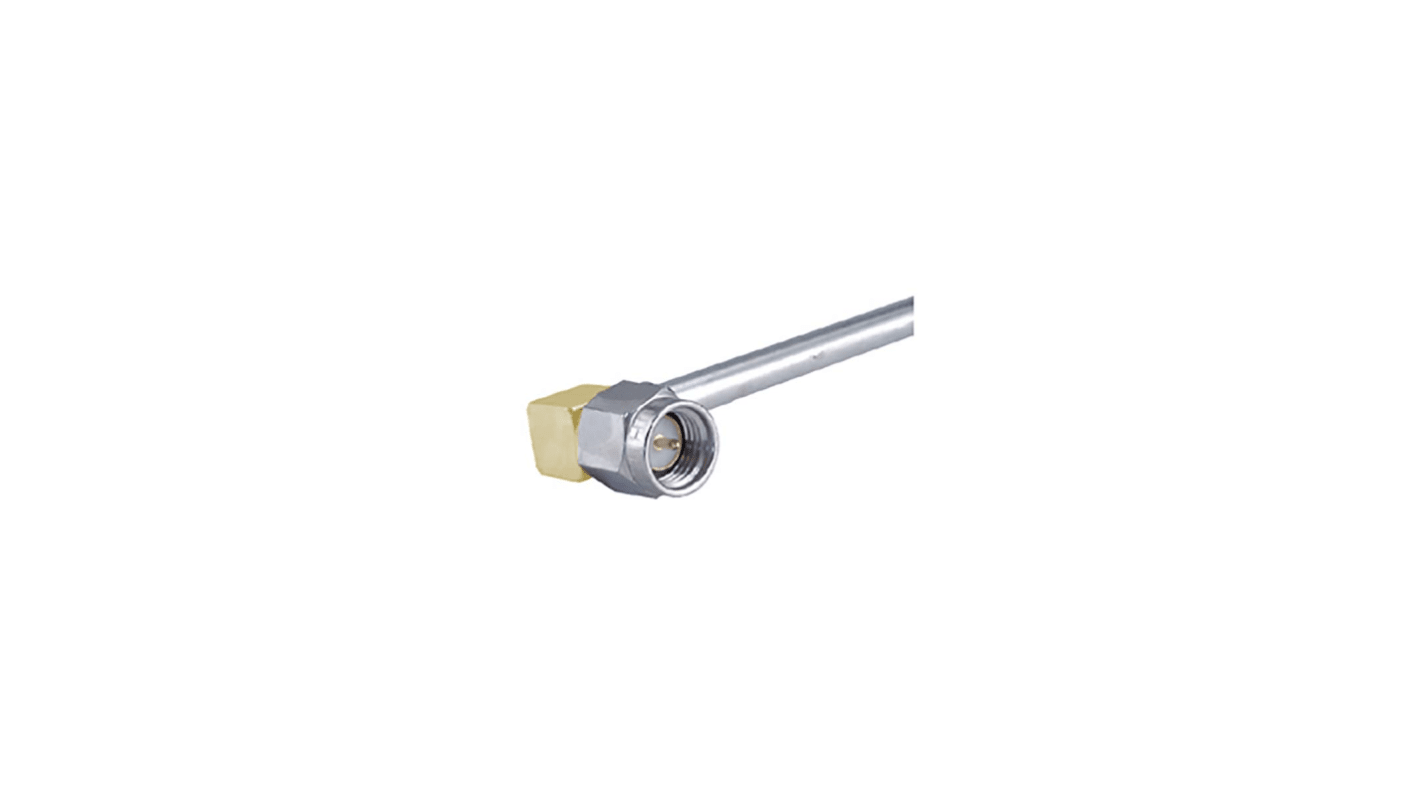 Huber+Suhner 16_SMA-50-3-53/119_NH Series, Plug Cable Mount SMA Connector, Solder Termination, Right Angle Body