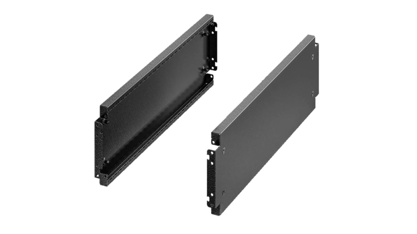 Panneau de montage sur Rack Rittal VX, 40HP, 200 x 400mm, Noir