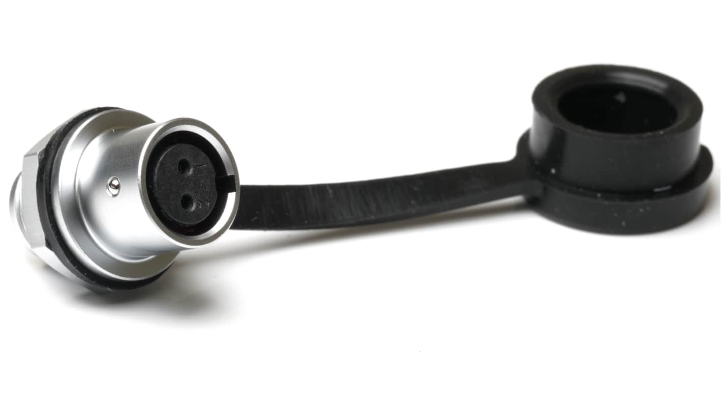 Conector circular RS PRO hembra de 2 vías hembra, Montaje frontal, IP67