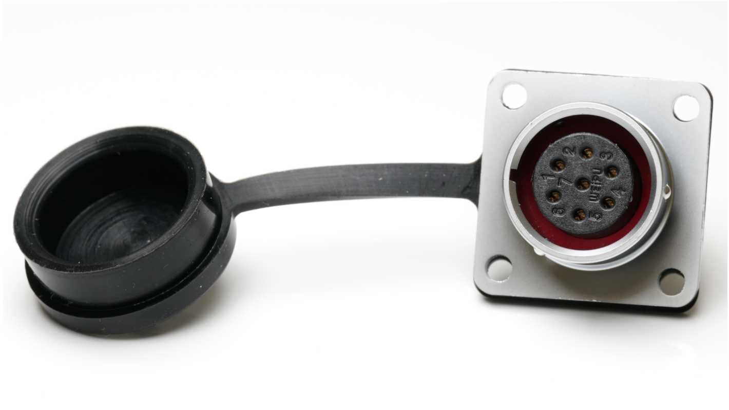 Conector circular RS PRO hembra de 7 vías hembra, Montaje de Reborde, IP67