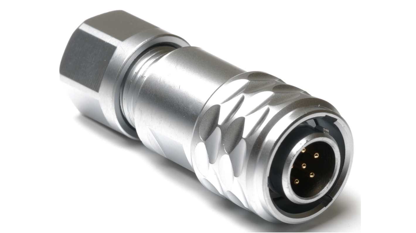 Conector circular RS PRO macho de 6 vías macho, montaje aéreo, IP67