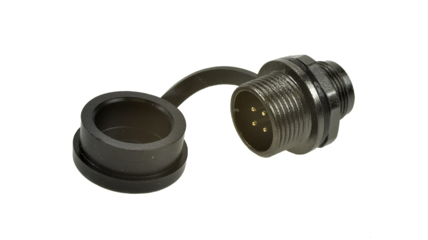 RS PRO Circular Connector, 4 Contacts, Front Mount, Socket, Male, IP67