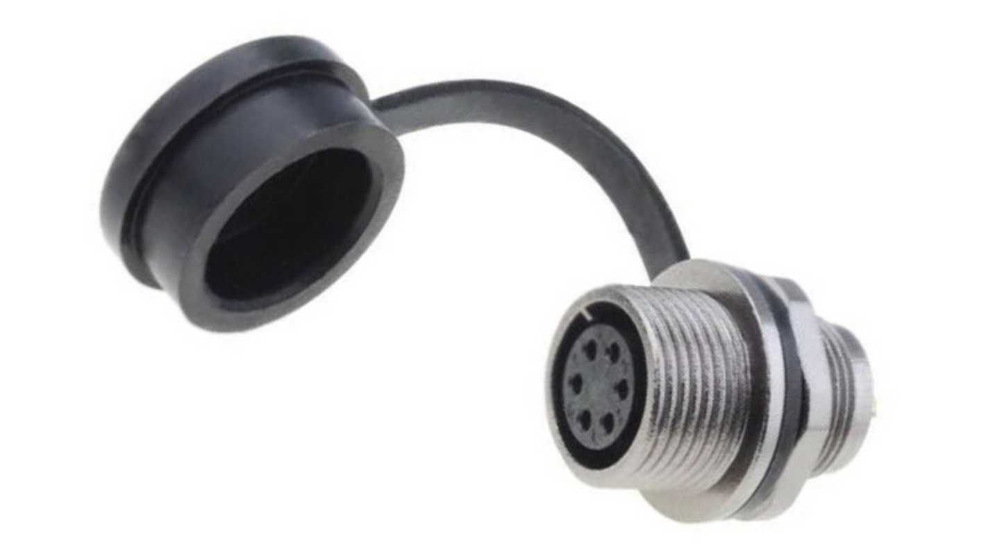 Conector circular RS PRO hembra de 6 vías hembra, Montaje frontal, IP67