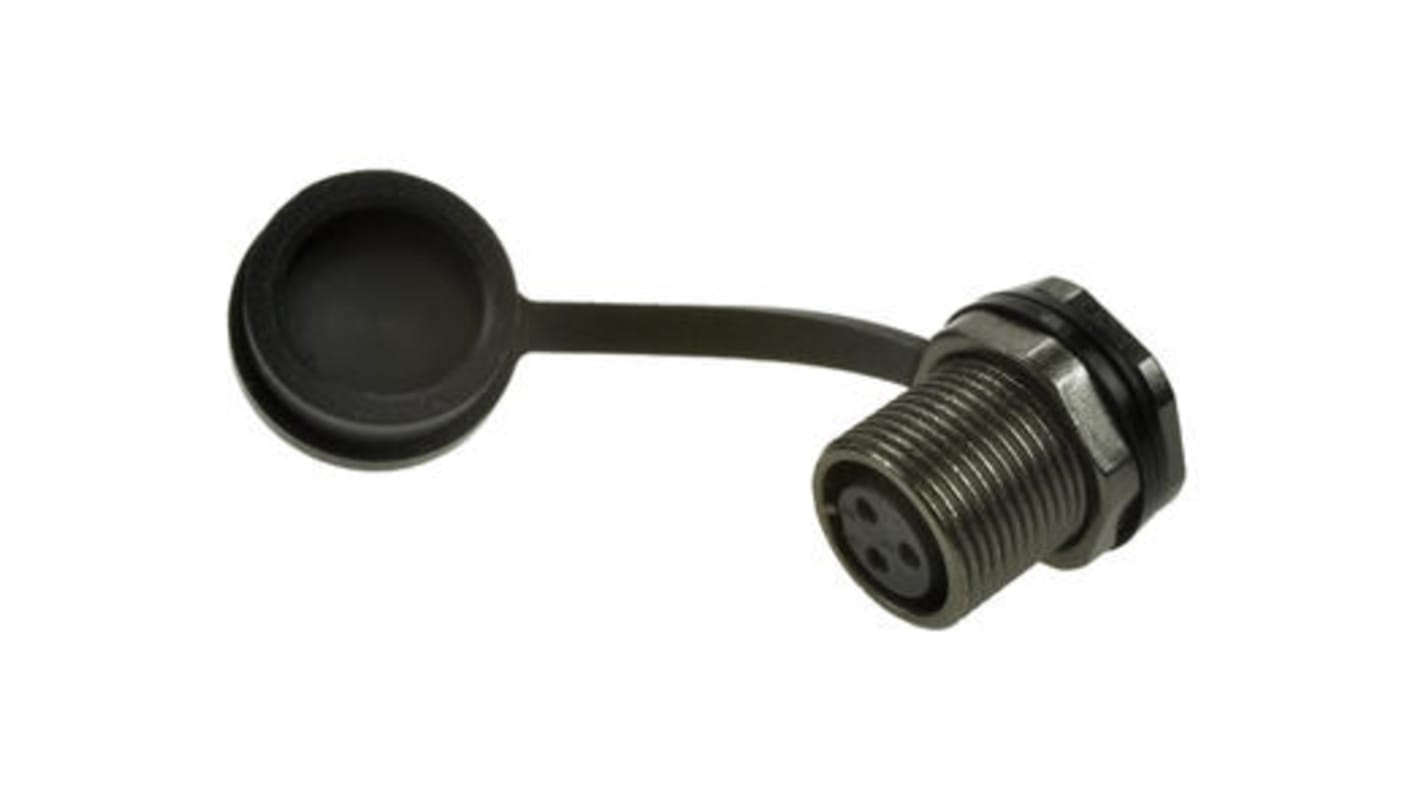 Conector circular RS PRO hembra de 3 vías hembra, Montaje trasero, IP67