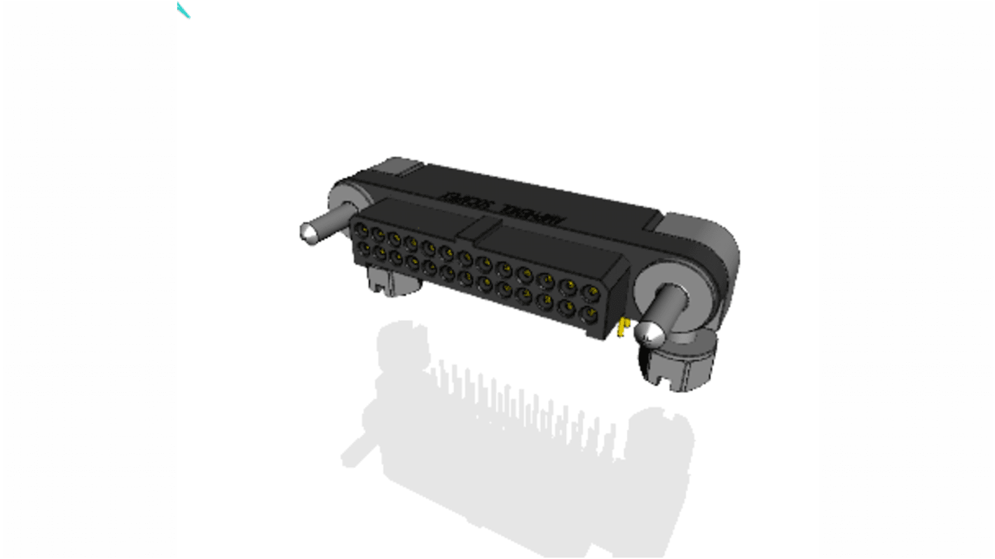 Wtyk PCB 26-pinowe raster: 1.27mm 2-rzędowe Amphenol Socapex Montaż na płytce drukowanej Męski 750 V