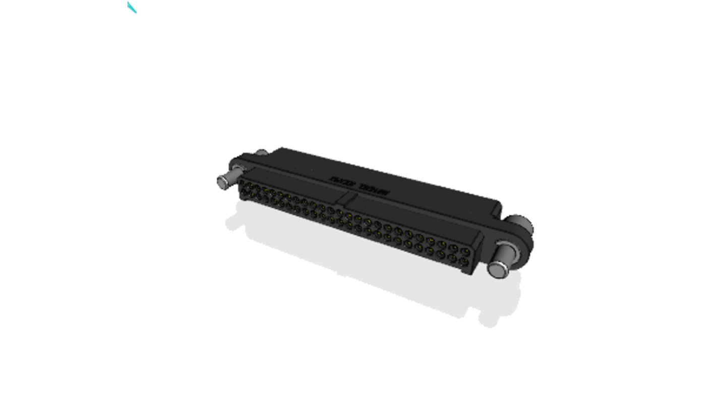 Amphenol Socapex 50p双排排针 直向, 1.27mm间距, 750 V, PCB安装, MHDAS系列