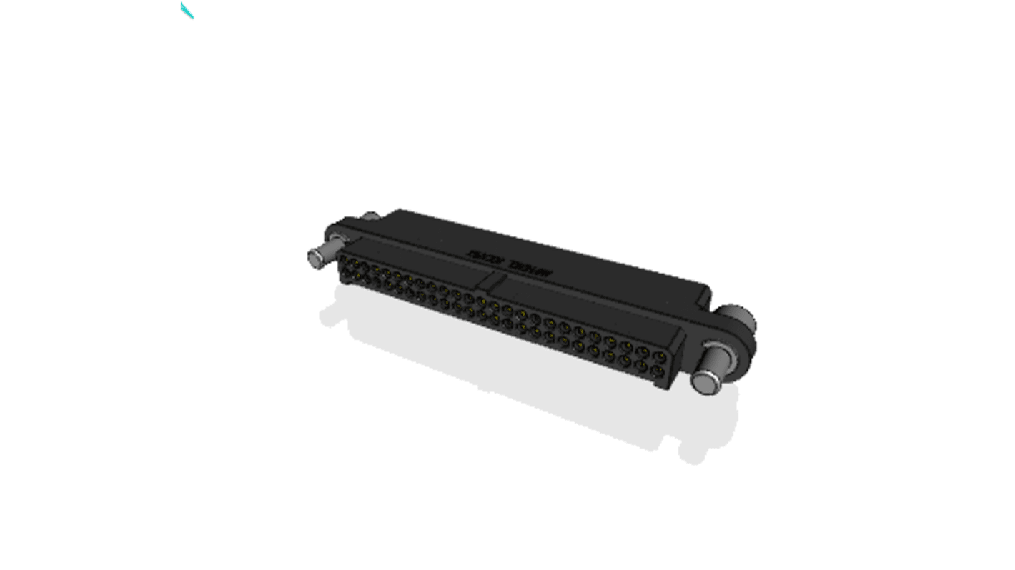 File di contatti PCB Amphenol Socapex, 50 vie, 2 file, passo 1.27mm