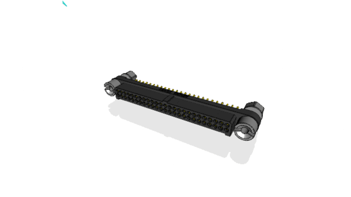 File di contatti PCB Amphenol Socapex, 50 vie, 2 file, passo 1.27mm