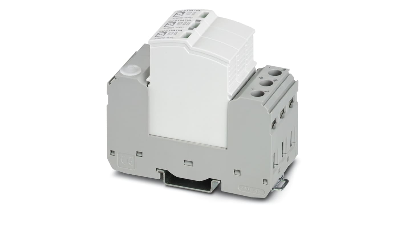Phoenix Contact 1 Phase Surge Protector, 40kA, DIN Rail Mount