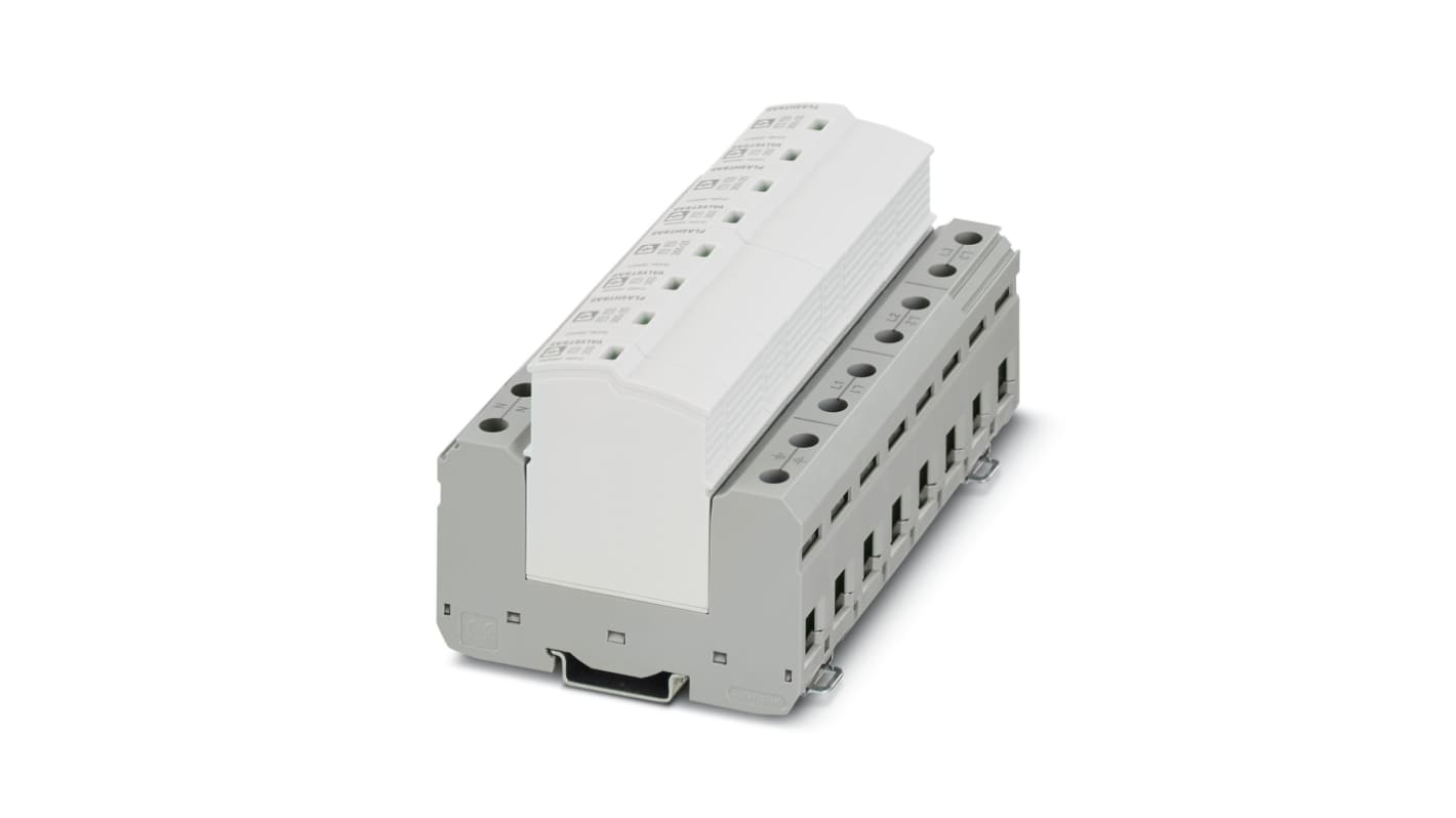 Protector de sobretensiones transitorias Fase3, 25kA, 125V dc, montaje: Carril DIN FLT-SEC