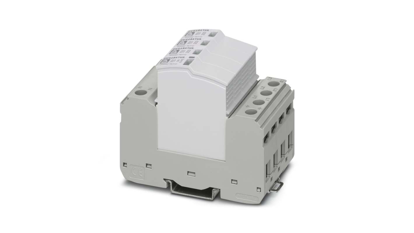 Protezione da sovracorrente 2905345, 3 fasi, max 40kA, per guida DIN Limitatore di sovracorrente tipo 2 VAL-SEC