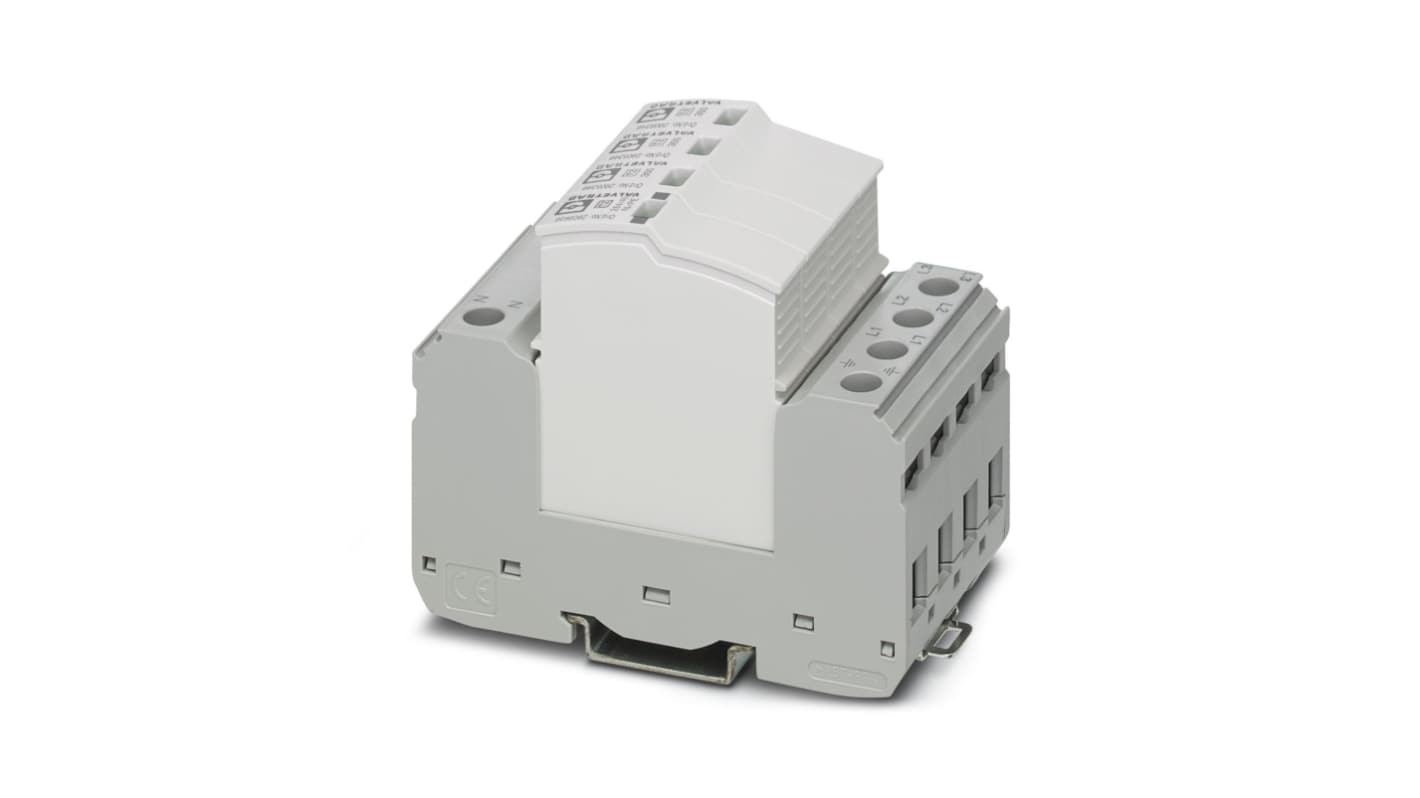 Protector de sobretensiones transitorias Fase3, montaje: Carril DIN VAL-SEC