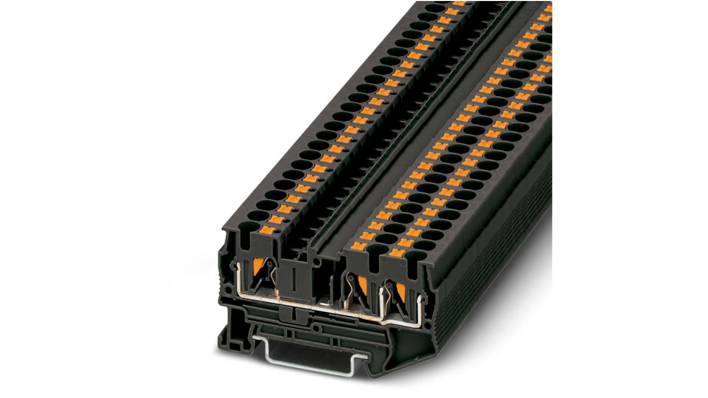 Phoenix Contact 3211255 PT 4 Series Black, 6mm², Push In Termination, ATEX, IECEx